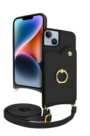 shizukawill｜シズカウィル iPhone 14 Plus ショルダーケース アイファンデ5 フルール カフェブラック APIP14MIF53BK