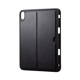 ELECOM｜エレコム 11インチ iPad（A16）、10.9インチ iPad（第10世代）用 ソフトケース スタンド付き Pencil収納 ブラック TB-A23RUCSTBK