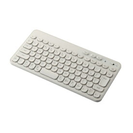 ELECOM｜エレコム キーボード 抗菌(Chrome/Android/iPadOS/iOS/Mac/Windows11対応) アイボリー TK-CM10BMKIV [ワイヤレス /Bluetooth]