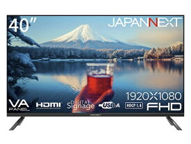 JAPANNEXT｜ジャパンネクスト PCモニター VA/2年保証 JN-V40TFHD-U [40型 /フルHD(1920×1080) /ワイド /60Hz]