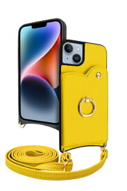 shizukawill｜シズカウィル iPhone 14 Plus ショルダーケース アイファンデ5 フルール ミモザ APIP14MIF53YE