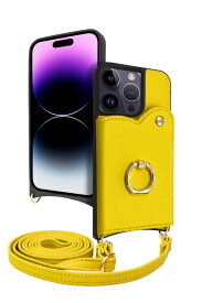 shizukawill｜シズカウィル iPhone 14 Pro ショルダーケース アイファンデ5 フルール ミモザ APIP14PIF53YE