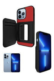 shizukawill｜シズカウィル iPhone 13 Pro ミラーケース アイナ レッド＆ブラック APIP13PAYRB