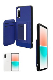 shizukawill｜シズカウィル Xperia 10 IV ミラーケース アイナ ブルー SOX10M4AYBL