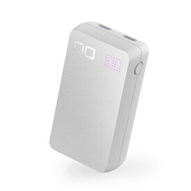 CIO｜シーアイオー モバイルバッテリー SMARTCOBY DUO 20W2C 10000mAh CIO-MB20W2C-N-10000-WH [USB Power Delivery対応 /2ポート]