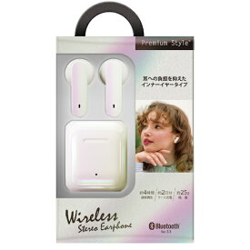 PGA｜ピージーエー 完全ワイヤレスイヤホン Premium Style ホワイト PG-BTE18TW1WH [ワイヤレス(左右分離) /Bluetooth対応]