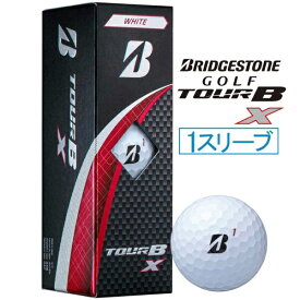 ブリヂストン｜BRIDGESTONE ゴルフボール TOUR B X ツアービー・エックス ホワイト B4WXJ [3球（1スリーブ）]【返品交換不可】