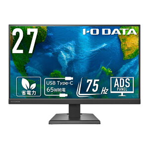 I-O DATA�b�A�C�I�[�f�[�^ USB-C�ڑ� PC���j�^�[ �u���b�N LCD-C271DBX [27�^ /�t��HD(1920×1080) /���C�h /75Hz]