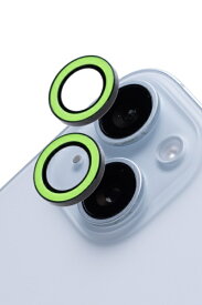 HAMEE｜ハミィ ［iPhone 15/15 Plus専用］iFace カメラレンズカバー Neo iFace ネオグリーン 41-967065