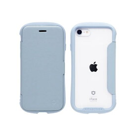 HAMEE｜ハミィ ［iPhone SE(第2/3世代)/8/7専用］iFace Reflection ダイアリー ポリカーボネート クリアケース iFace ペールブルー 41-967560