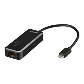 BUFFALO｜バッファロー LAN変換アダプタ [USB-C オス→メス LAN] 1Gbps対応(Mac/Windows11対応) ブラック LUA5-U3-CGTE-BK