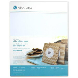 silhouette�b�V���G�b�g �X�e�b�J�[ �z���C�g MEDIA-WHT-ADH-3T