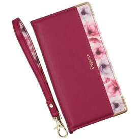 近通｜Kintsu Google Pixel 6a 手帳型フラワーケース ストラップ付 Elegante ラズベリー BL-PIX6a-RB