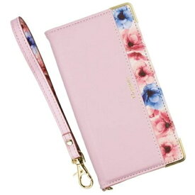 近通｜Kintsu iPhone 12/12 Pro 手帳型フラワーケース ストラップ付 Elegante ピンク BL-IP1261-2PK