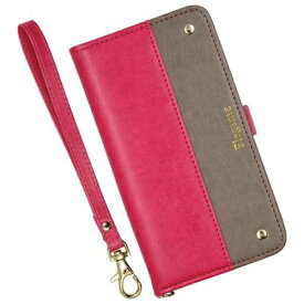 近通｜Kintsu iPhone 12/12 Pro 手帳型ツートンケース ストラップ付 Elegante ピンクグレージ EL-IP1261-6PG