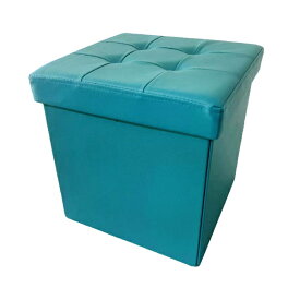 ラック｜LUCK 収納ボックスCOMBO 蓋つき オットマン Sサイズ エメラルド