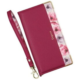 近通｜Kintsu Xperia 10 IV エレガンテ フラワー手帳型ケース Elegante ラズベリー BL-XP10-4-03RB