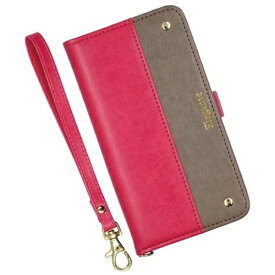 近通｜Kintsu iPhone 14 Pro エレガンテ 手帳型ケース ツートン Elegante ピンク・グレージュ EL-IP14P-06PG