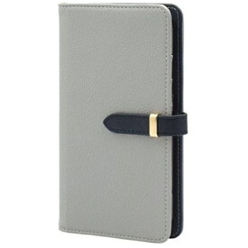 近通｜Kintsu iPhone 14 Plus エレガンテ 手帳型ケース ベルテッド Elegante グレー BD-IP14PS-03GR