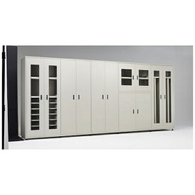 トラスコ中山｜TRUSCO NAKAYAMA TRUSCO M3型ユニット中量棚 両開きアクリル扉 背側パネル 引出用スライド棚6段付 H2100XW900 単体 M3U7364SL6SGA 【メーカー直送・代金引換不可・時間指定・返品不可】