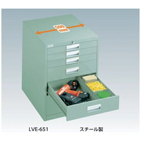 トラスコ中山｜TRUSCO NAKAYAMA TRUSCO LVE型キャビネット 500×550×H880 引出8段 LVE882 【メーカー直送・代金引換不可・時間指定・返品不可】