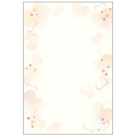 ササガワ｜SASAGAWA 〔各種プリンタ〕デザインペーパー フラール 0.25mm [はがきサイズ /20枚] ハートフル 4-1303