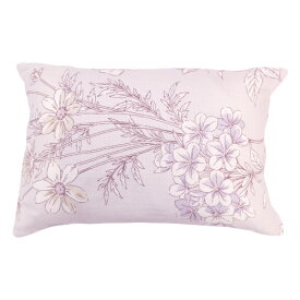 小栗｜OGURI メリーナイト 枕カバー SEK抗菌防臭加工 約43×63cm 綿100％ 2重ガーゼ ファスナー式 まくらが入れやすい 清潔 衛生 快適 通気性 速乾 軽量 ふんわりやさしい肌触り 吸水性 オールシーズン MN661063-79 MerryNight パープル