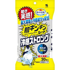小林製薬｜Kobayashi 熱中対策 肌キンキンシート 冷感ストロング 20枚