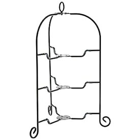 青芳｜Aoyoshi ドルチェフォールダブルケーキスタンド 3段 ブラック 018183