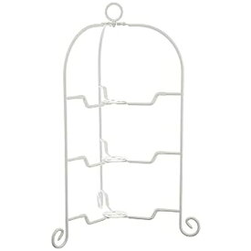 青芳｜Aoyoshi ドルチェフォールダブルケーキスタンド 3段 ホワイト 018190