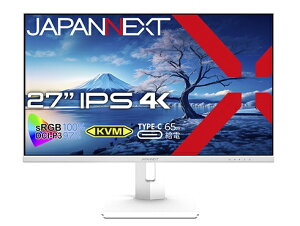 JAPANNEXTbWplNXg USB-Cڑ PCj^[ zCg JN-IPS27UHDR-C65W-HSP-W [27^ /4K(3840×2160j /Ch /60Hz]