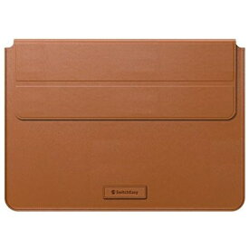 SWITCH EASY｜スイッチイージー MacBook Pro 14インチ（2023/2021）用 EasyStand Leather MacBook Sleeve / Sleeve stand サドルブラウン SE_PC4CSPUES_BR