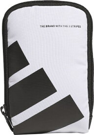 【エントリーで最大全額ポイント還元｜8/5迄】 アディダス｜adidas ボールドロゴ マルチポーチ ホワイト IKC98 [W10cm×H16cm×D3cm]【オウンネーム非対応】
