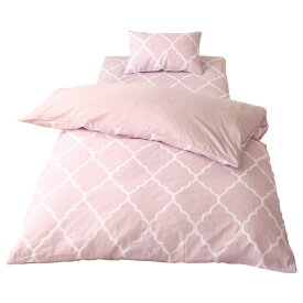 小栗｜OGURI メリーナイト 掛け布団カバー 「アンファ」 グレイッシュピンク シングルロング 約150×210cm 綿100% 吸湿性 通気性 天然素材 心地よい肌触り オールシーズン 洗える MN12170-16 MerryNight ピンク MN12170-16