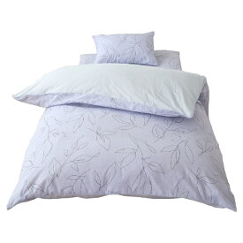 小栗｜OGURI メリーナイト 掛け布団カバー 「イプセ」 ブルー シングルロング 約150×210cm 綿100% 吸湿性 通気性 天然素材 心地よい肌触り オールシーズン 洗える MN12171-76 MerryNight サックス MN12171-76