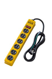 ファーゴ｜Fargo STEEL TAP AC6個口 イエロー 2M CT620YE [2.0m /6個口 /スイッチ付き（一括）]