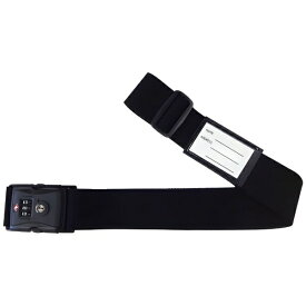 VANGUARD｜バンガード 黒バックルシンプルデザイン TSAスーツケースベルト ブラック AD277