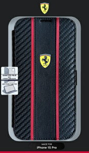 �G�A�[�W�F�C�bair-J �t�F���[�� iPhone 15 Pro�p PU�J�[�{�� �蒠�^�P�[�X �u���b�N FEBKP15LNMBK