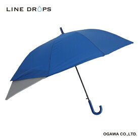 小川｜Ogawa キッズ トランスフォーム長傘 LINEDROPS ネイビー LD-KTF-55 NV [雨傘 /子供用 /55cm]