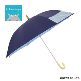 小川｜Ogawa 長傘 kukka hippo ネイビー 24KH-KSPW-2 50 [晴雨兼用傘 /子供用 /50cm]