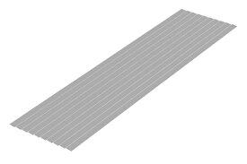 ウェーブ｜WAVE プラ=材料【グレー】　細切り板 0.3 x 6.0 mm 10本入
