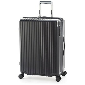 Solid Knight｜ソリッドナイト スーツケース ジッパータイプ 75L 拡張機能付き マットブラック ALI-075-24W