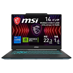 MSIbGGXAC Cyborg-14-A13UDX-4149JP Q[~Om[gp\R Cyborg 14 A13V(RTX 3050) ubN & XPg [14.0^ /Windows11 Home /intel Core i7 /F16GB /SSDF512GB /2024N2f]