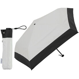 KIZAWA｜キザワ 超軽量カーボン日傘 5本骨 バイカラー オフ×ブラック MEX50DP-053PI-off-black [晴雨兼用傘 /50cm]