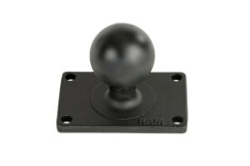RAMMOUNTS｜ラムマウント スクエアベース 4穴P1.5x2.5inch 1.5インチボール RAM-202U-23 RAM-202U-23