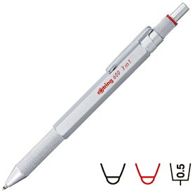 【エントリーで最大2万ポイント当たる｜11/18迄】 ロットリング｜rotring ロットリング 600 3in1 マルチペン シルバー 2164109
