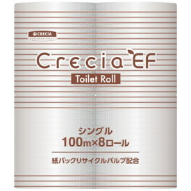 【エントリーで最大2万ポイント当たる｜11/18迄】 日本製紙クレシア｜crecia クレシア　EFトイレットロール100m　シングル 10123