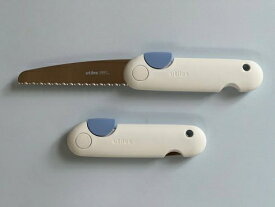 河部精密工業｜KSK PT-C オフホワイト アイスブルー utiles ユーティレス ペティソー 折り畳めるのこぎり クラフト用