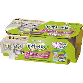 ユニチャーム｜unicharm デオトイレ 子猫〜5kgの成猫用 本体セット ツートンブラウン