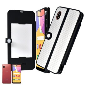 shizukawill｜シズカウィル Galaxy A21 SC-42A SCV07 手帳型 サイメッシュ ホワイト SAGAA21MWH